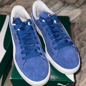 Puma Suede Classic+ Men's Sneakers - Blue and White